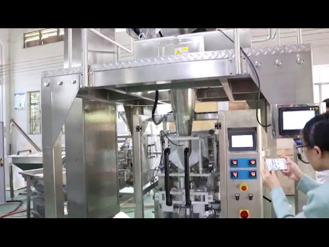 Cina Produsen Vertikal Form Fill Seal Packing Machine Untuk Kacang Campuran